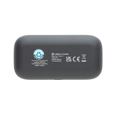 Logo trade promotional products image of: Urban Vitamin Pacifica RCS rplastic earbuds