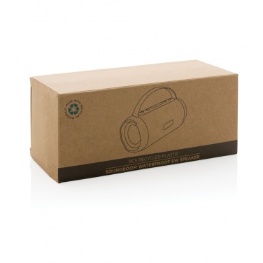 Logo trade advertising product photo of: RCS recycled plastic Soundboom waterproof 6W speaker