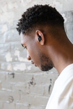 Logotrade promotional merchandise image of: Urban Vitamin Palm Springs RCS rplastic ENC earbuds