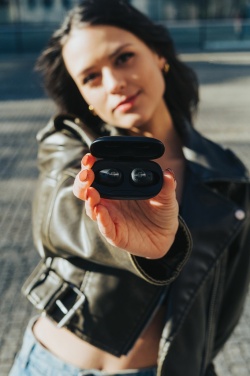 Logo trade promotional merchandise photo of: Urban Vitamin Palm Springs RCS rplastic ENC earbuds