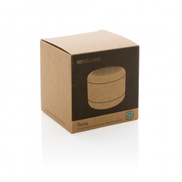 Logo trade promotional items image of: Terra RCS recycled aluminium 5W wireless speaker