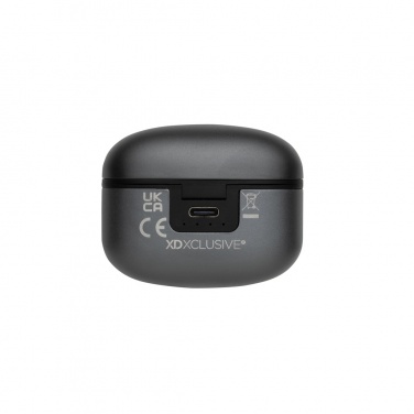 Logo trade promotional merchandise picture of: Terra RCS recycled aluminium wireless earbuds