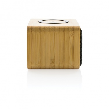 Logo trade corporate gifts picture of: RCS Rplastic 3W speaker with bamboo 5W wireless