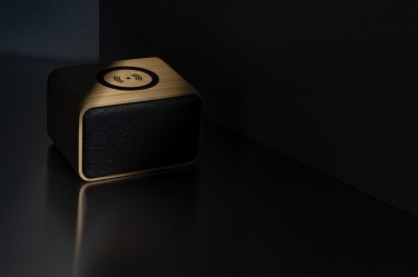 Logo trade promotional products image of: RCS Rplastic 3W speaker with bamboo 5W wireless