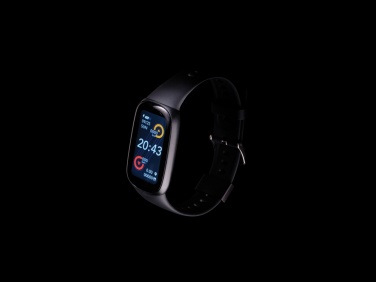 Logo trade corporate gifts image of: RCS recycled TPU  activity watch 1.47'' screen with HR