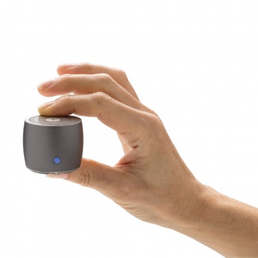 Logo trade corporate gifts image of: Swiss Peak RCS recycled aluminum 3W bass speaker