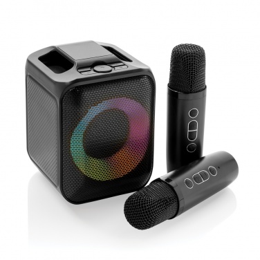 Logo trade promotional items picture of: Singvibe RCS recycled plastic karaoke set with double mic