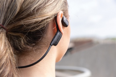 Logo trade promotional merchandise image of: Urban Vitamin Glendale RCS rplastic air conductive headphone