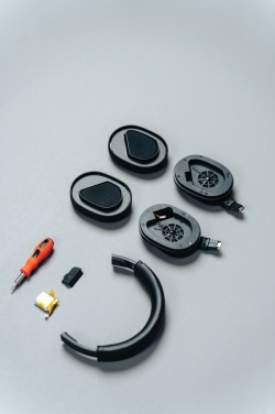 Logo trade promotional giveaway photo of: Irvine RCS recycled and repairable ANC wireless headphone
