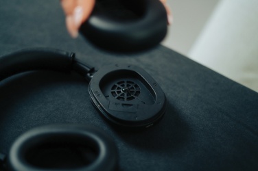 Logo trade business gifts image of: Irvine RCS recycled and repairable ANC wireless headphone