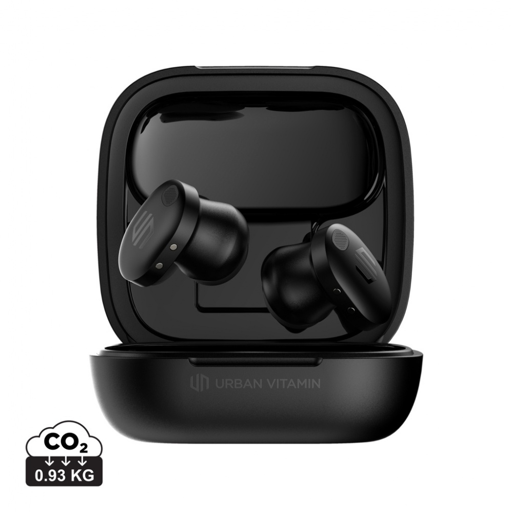 Logo trade business gift photo of: Lakewood RCS recycled and repairable wireless earbuds