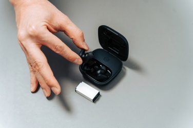 Logotrade promotional merchandise photo of: Lakewood RCS recycled and repairable wireless earbuds