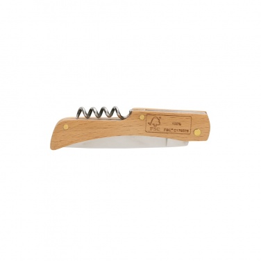 Logo trade corporate gift photo of: Wooden knife with bottle opener