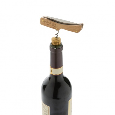 Logo trade promotional item photo of: Wooden knife with bottle opener