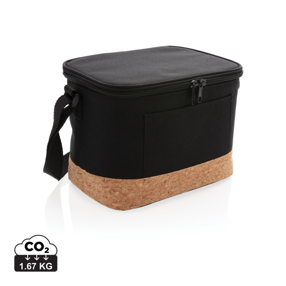 Logo trade promotional gifts picture of: Two tone cooler bag with cork detail