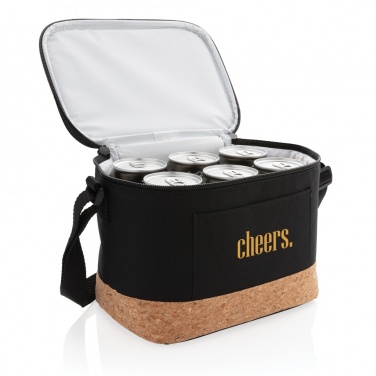 Logo trade promotional items picture of: Two tone cooler bag with cork detail