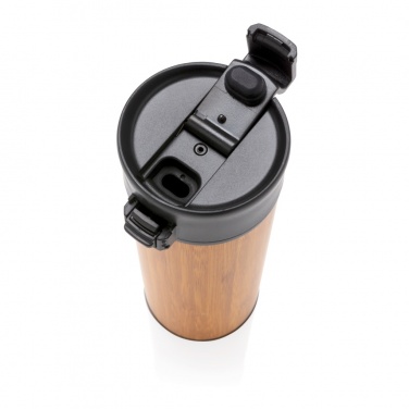 Logotrade advertising product picture of: Bogota vacuum bamboo coffee mug