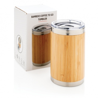 Logotrade promotional gift image of: Bamboo coffee to go tumbler