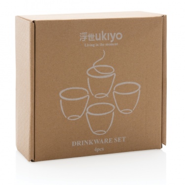 Logo trade promotional gifts image of: Ukiyo 4pcs drinkware set