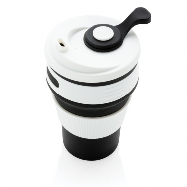 Logo trade promotional merchandise picture of: Foldable silicone cup