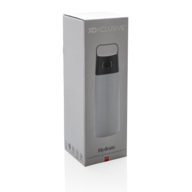Logo trade promotional merchandise picture of: Hydrate leak proof lockable vacuum bottle