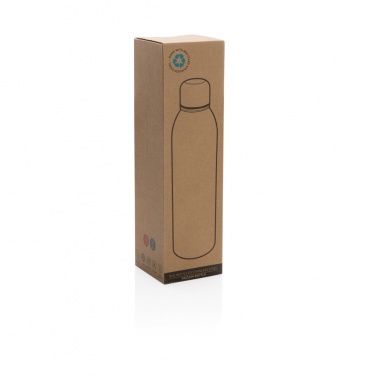 Logo trade corporate gifts picture of: RCS Recycled stainless steel vacuum bottle 500ML