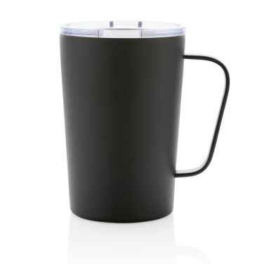 Logotrade promotional gift picture of: RCS Recycled stainless steel modern vacuum mug with lid