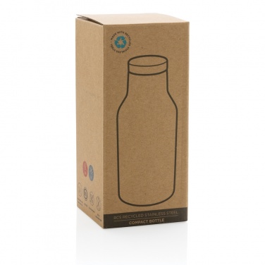 Logo trade promotional products picture of: RCS Recycled stainless steel compact bottle