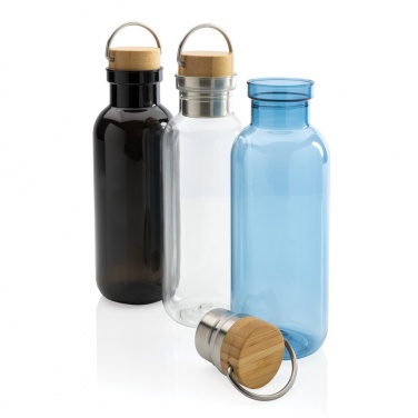Logo trade promotional merchandise image of: RCS RPET bottle with bamboo lid and handle