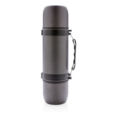 Logo trade business gifts image of: Vacuum flask with 2 cups