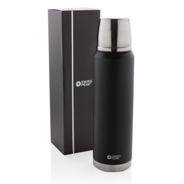 Logo trade promotional merchandise picture of: Swiss Peak Elite 1L copper vacuum flask