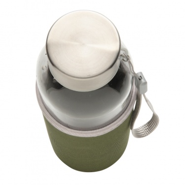 Logo trade promotional products image of: Glass bottle with neoprene sleeve