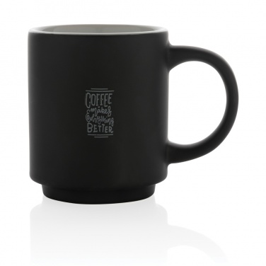 Logo trade promotional items image of: Ceramic stackable mug 180ml