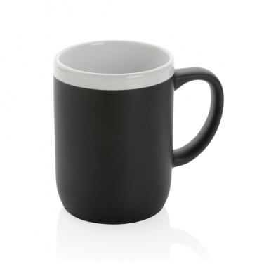 Logo trade promotional gifts picture of: Ceramic mug with white rim 300ml