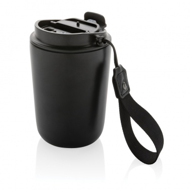 Logo trade advertising products image of: Cuppa RCS re-steel vacuum tumbler with lanyard