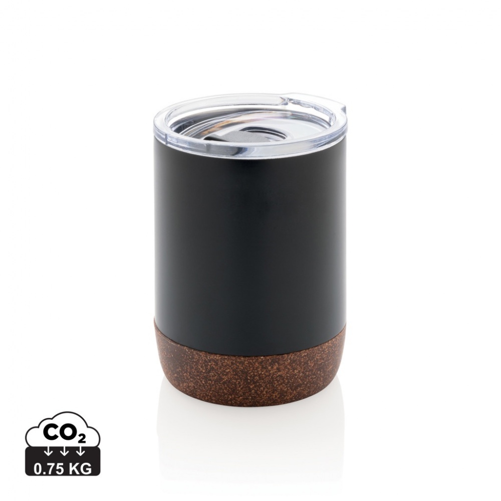 Logo trade corporate gifts image of: RCS Re-steel cork small vacuum coffee mug