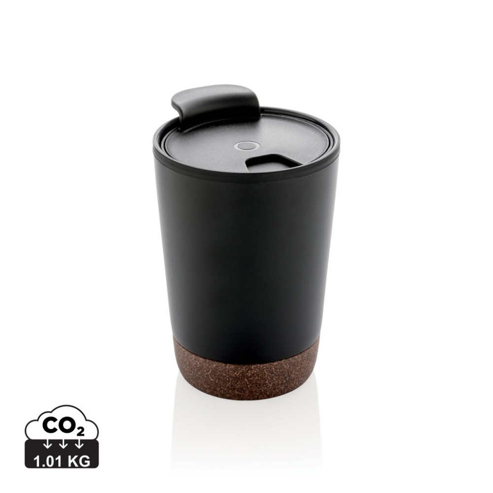 Logotrade promotional product image of: GRS RPP stainless steel cork coffee tumbler