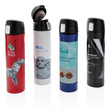 Logotrade promotional merchandise picture of: RCS Re-steel easy lock vacuum flask