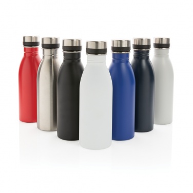 Logo trade promotional merchandise image of: RCS Recycled stainless steel deluxe water bottle