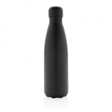 Logo trade promotional items image of: Solid colour vacuum stainless steel bottle 500 ml
