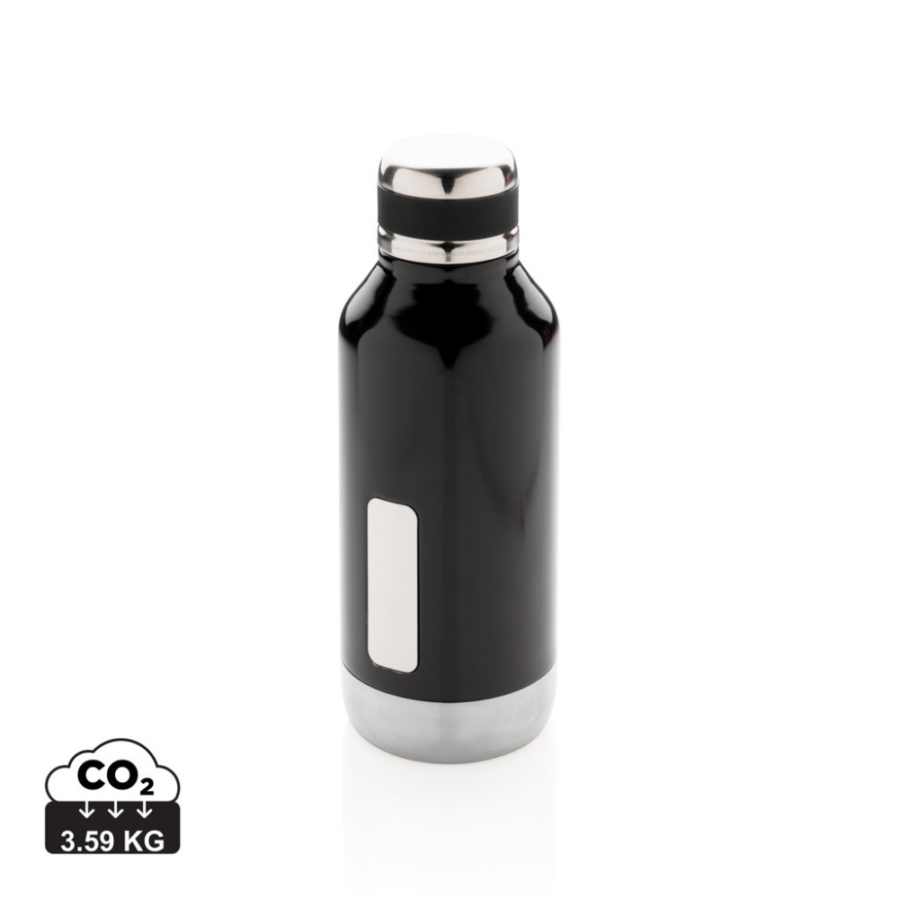 Logo trade promotional products image of: Leak proof vacuum bottle with logo plate