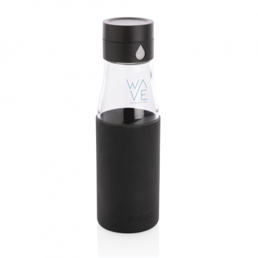 Logotrade promotional giveaways photo of: Ukiyo glass hydration tracking bottle with sleeve
