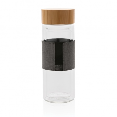 Logo trade promotional products picture of: Impact double wall borosilicate glass bottle