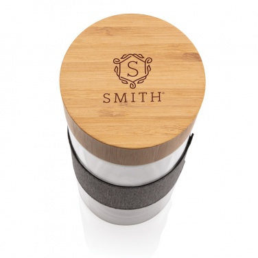 Logo trade corporate gifts picture of: Impact double wall borosilicate glass bottle