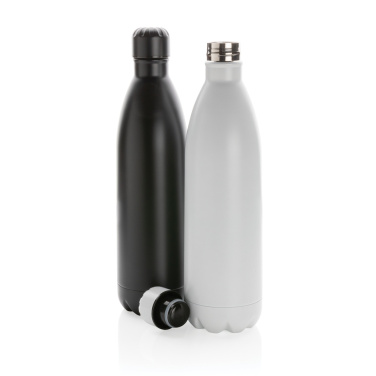 Logo trade advertising products image of: Solid colour vacuum stainless steel bottle 1L