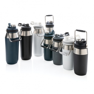 Logo trade promotional giveaways image of: Vacuum stainless steel dual function lid bottle 500ml