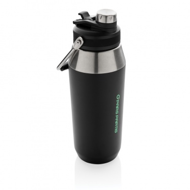 Logo trade business gifts image of: Vacuum stainless steel dual function lid bottle 1L