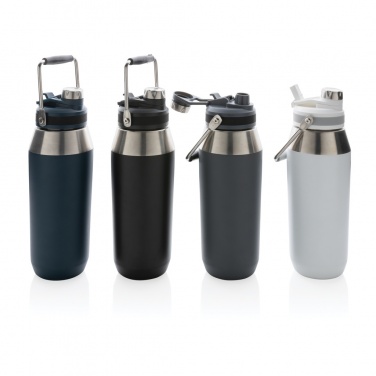 Logotrade promotional gift picture of: Vacuum stainless steel dual function lid bottle 1L