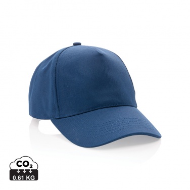 Logotrade corporate gift image of: Impact 5panel 280gr Recycled cotton cap with AWARE™ tracer