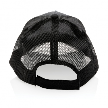 Logo trade promotional giveaways image of: Impact AWARE™ Brushed rcotton 5 panel trucker cap 190gr